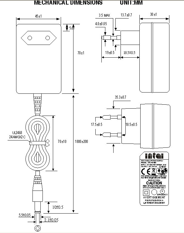 24 volt power supply