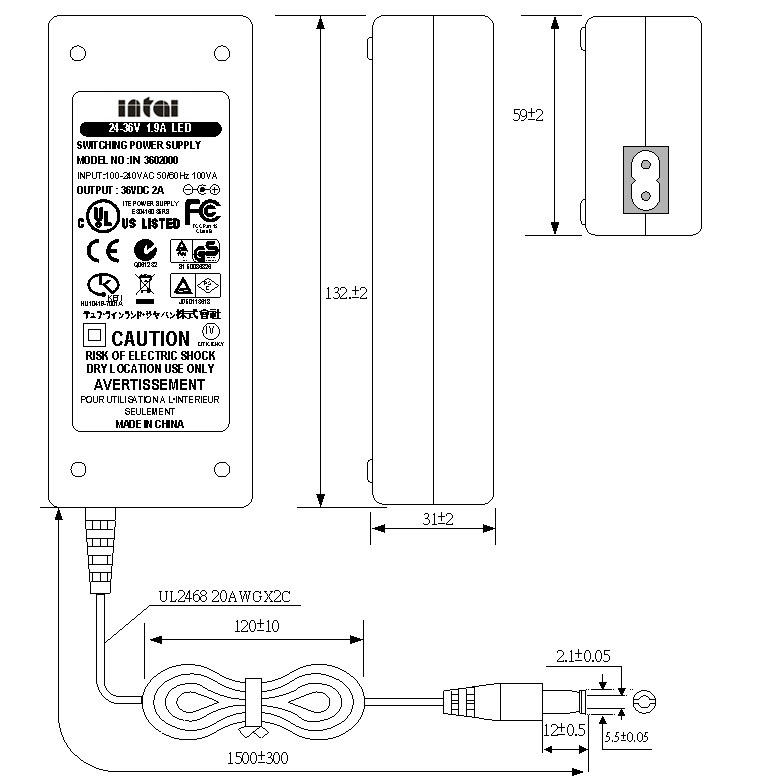 the power supply