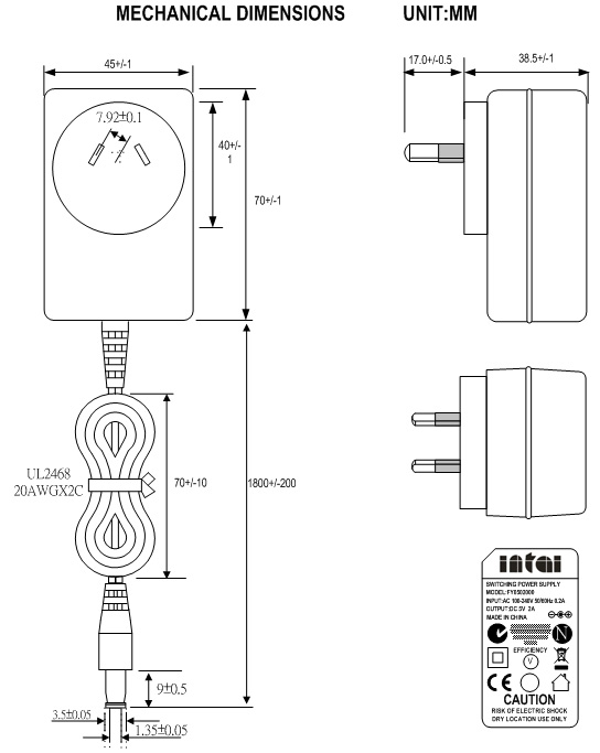 power adapter 5v 2a