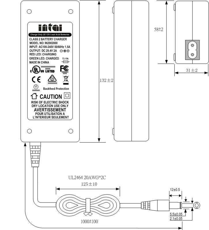 High quality 29v charger