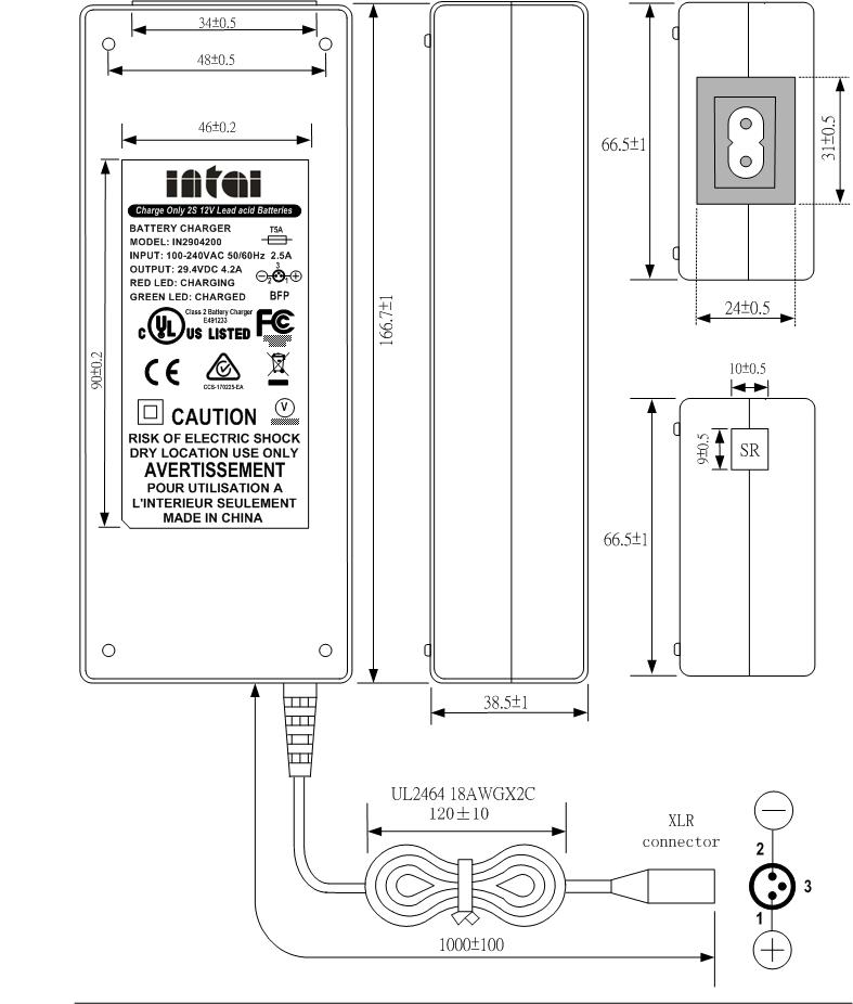 wheelchair charger Wheelchair battery charger