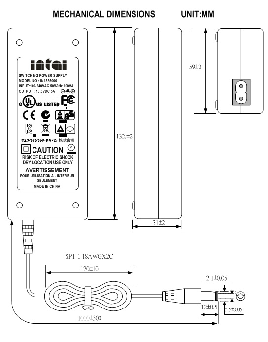adapter 100 240v