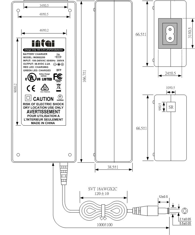 60v lifepo4 battery charger