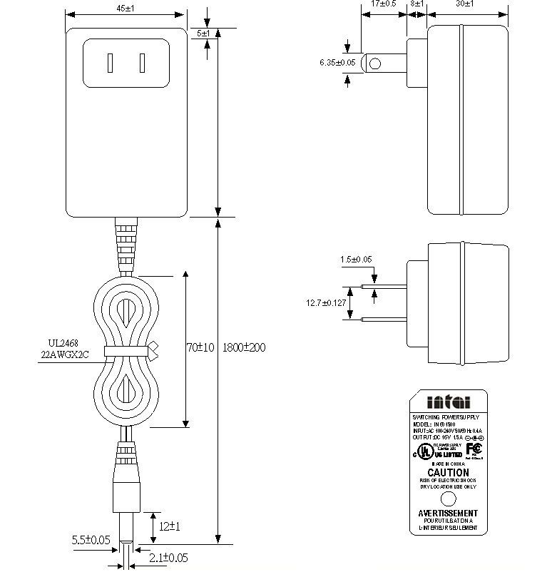 ac adapter 16v 1a