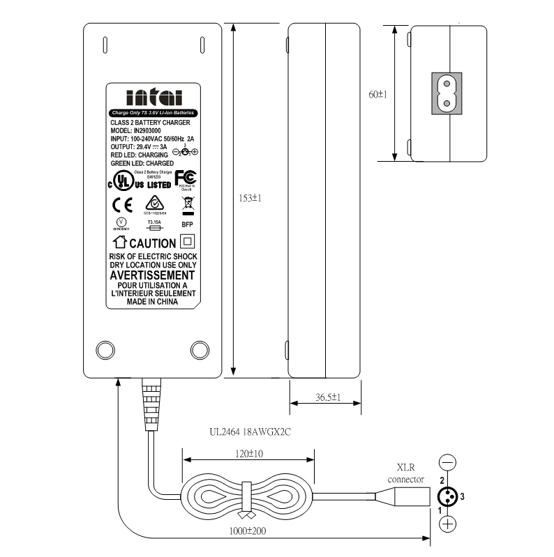 24 volt lithium battery charger