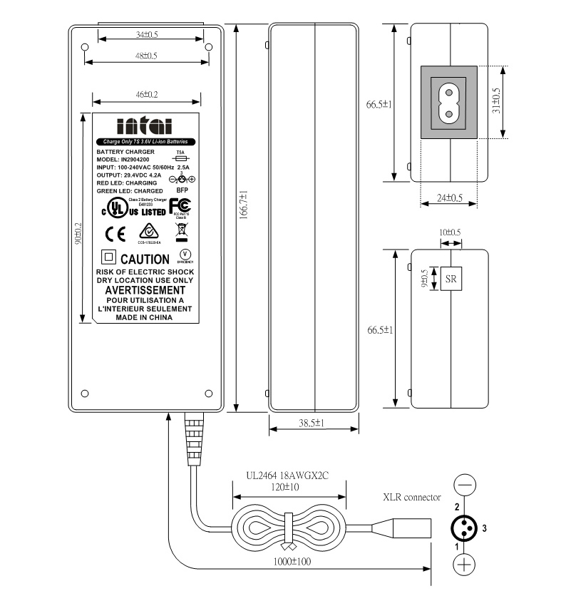 25.9v li-ion battery charger