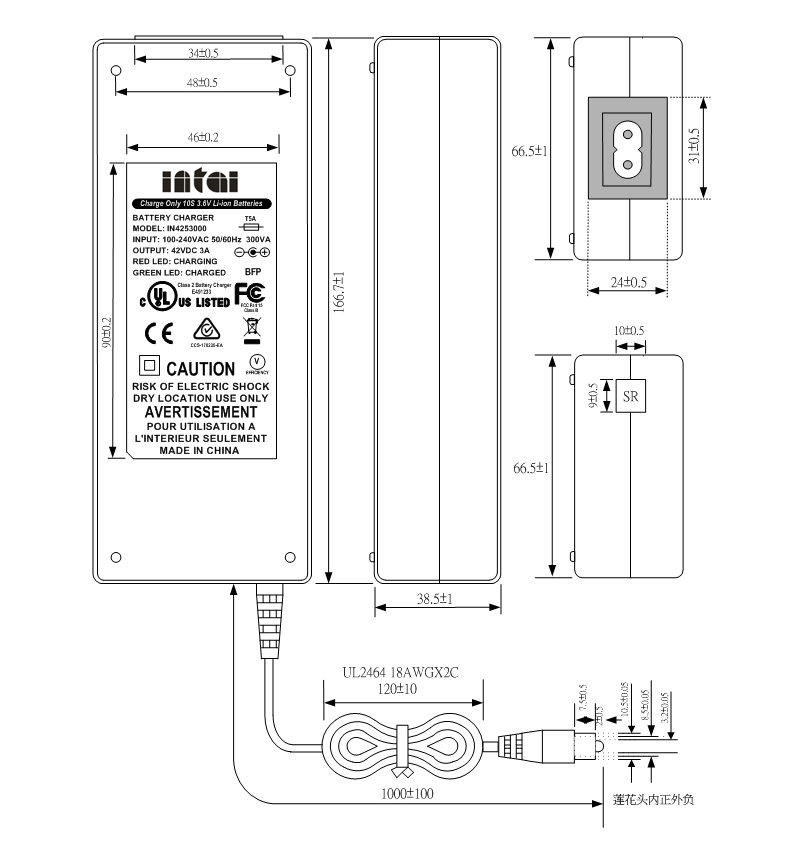 36v 3a charger